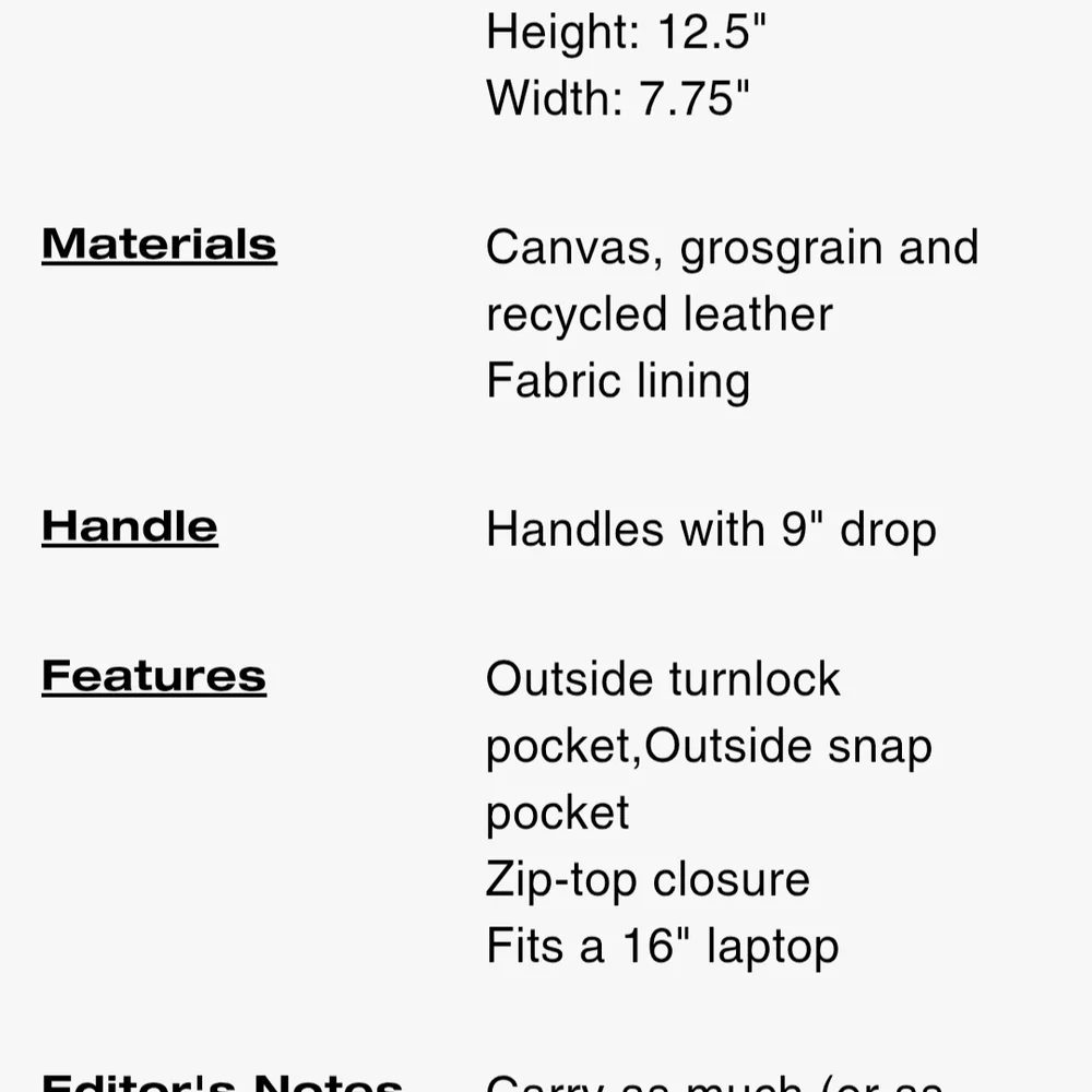 Coach Laptop Black Tote with Gold Logo - Picture 7 of 7